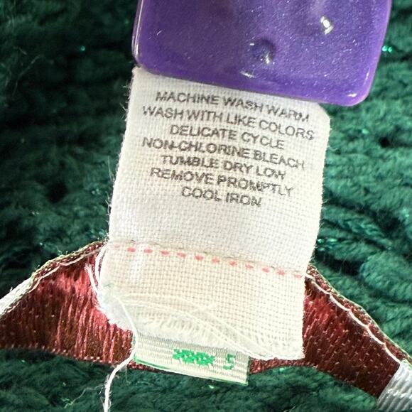 Vintage Y2k Collared Cardigan Sweater Whimsigoth Fairy Grunge Whimsy Twee M - Picture 9 of 11